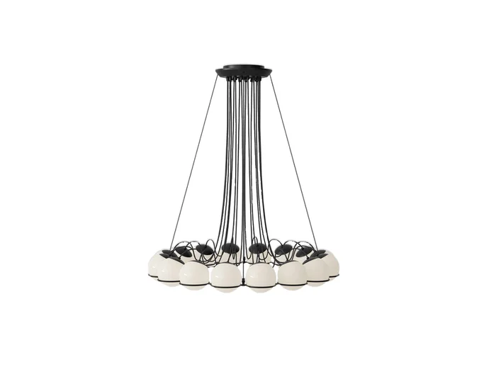 Astep Le Sfere Sfere Mod. 2109/16/14 Pendelleuchte Entworfen von Gino Sarfatti