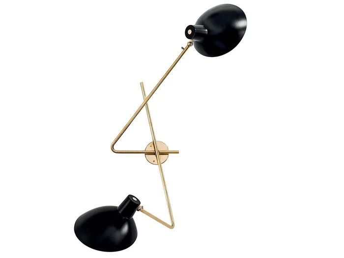 Astep VV Cinquanta Twin Doppelwandleuchte Entworfen von Vittoriano Viganò