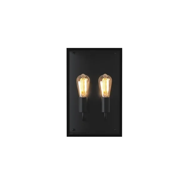 Astro Messina Twin Wandlampe Schwarz