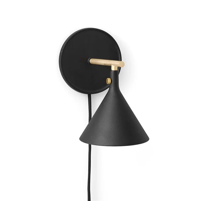 Audo Cast Sconce Wandlampe M. Diffusor Schwarz