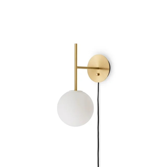 Audo TR Bulb Wandlampe Aus Gebürstet Messing