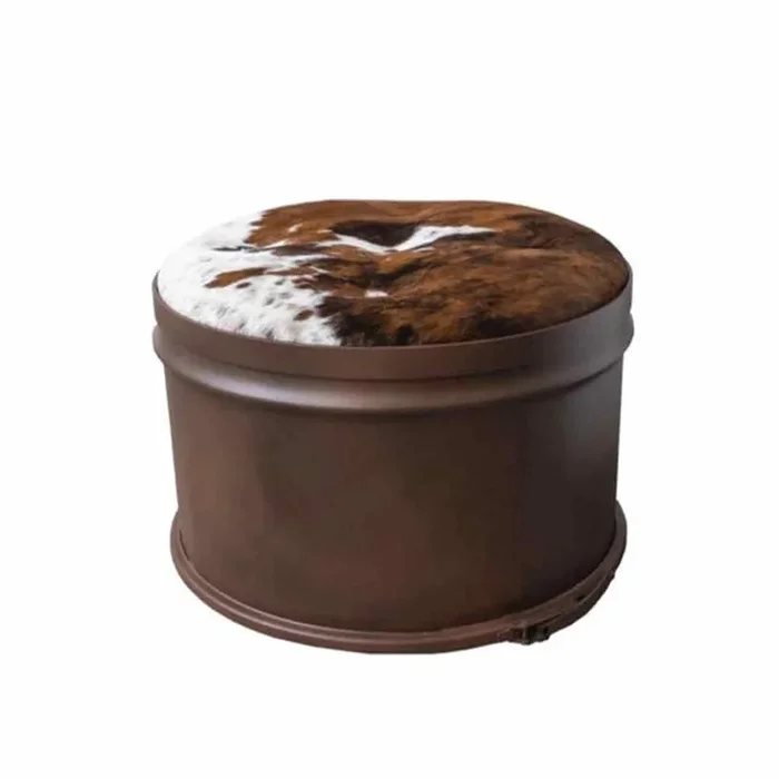 Aufbewahrungshocker CAVALLINO aus Eisen – Schneiden