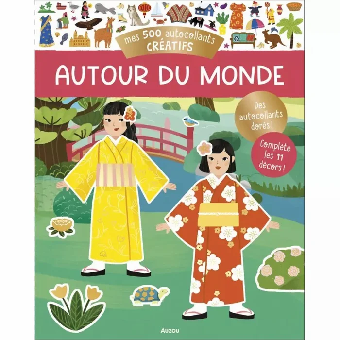 Aufkleber meine 500 kreativen Aufkleber rund um die Welt Auzou