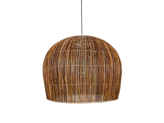 Ay illuminate Rattan Bell Large Pendelleuchte