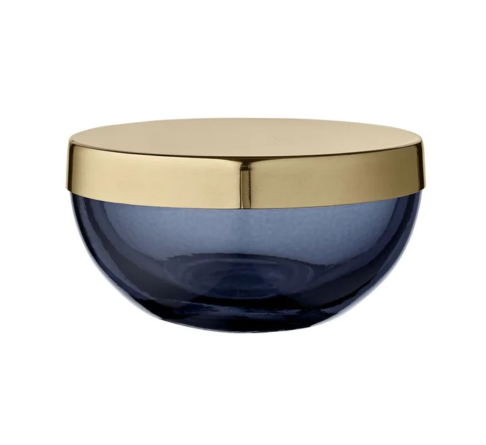 AYTM Tota Dose – Klein – Rund – Deckel Marineblau/Messing