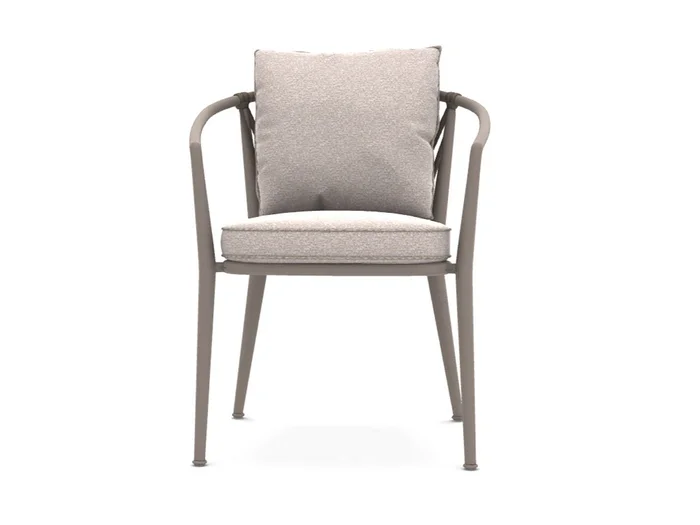 B&B Italia Erica Stapelbarer Gartenstuhl – Taubengrau / Saturno Hellgrau Entworfen von Antonio Citterio