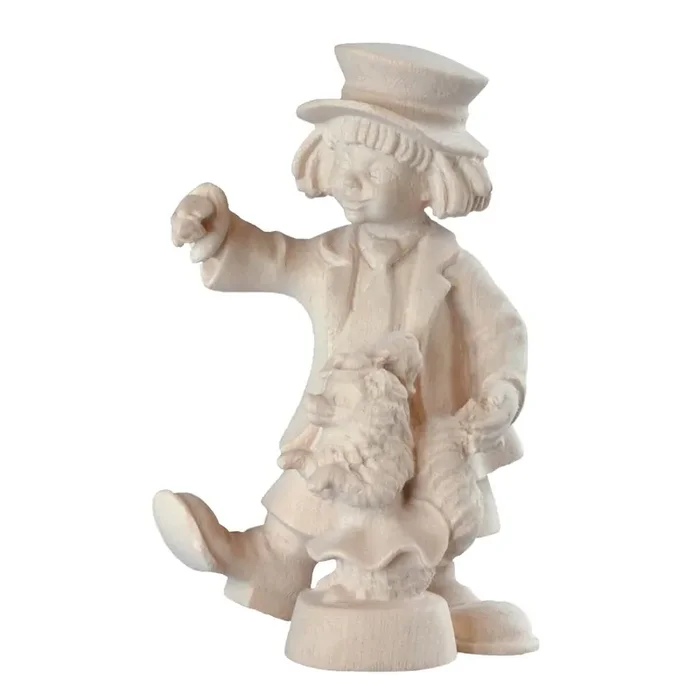 Babyclown with dog – color – 8¼ inch