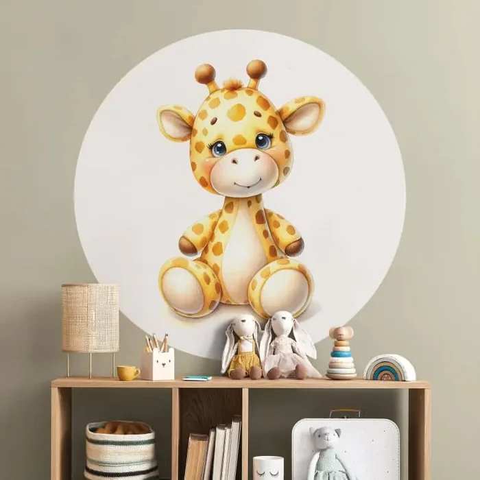 Babyzimmer Wandtattoo Kleine Giraffe – Magnusson – Rund