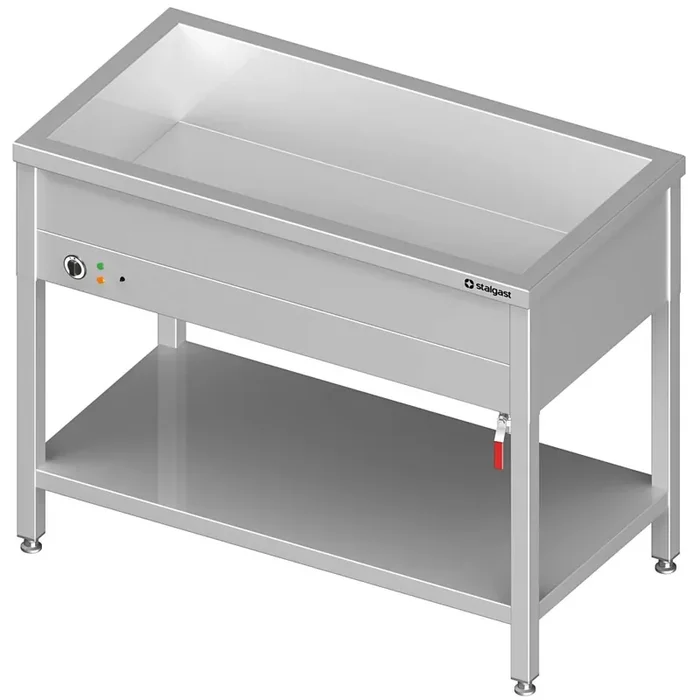 Bain-Marie standing device with a basin 760 x 600 x 850 mm for 2 GN1 containers
