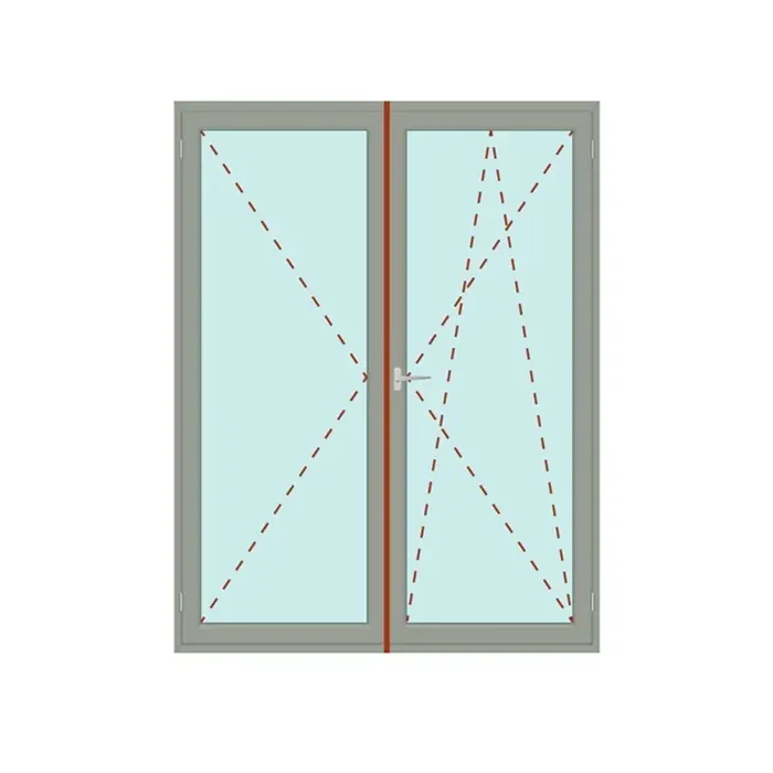 Balkontür System 76/3S 2-flg. Dreh / Dreh-Kipp