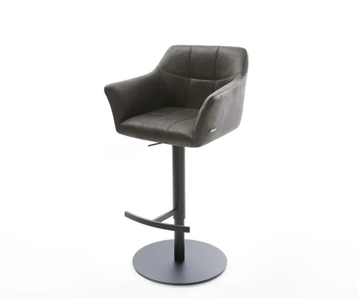 Barstuhl Yulo-Flex Vintage Anthrazit Drehfuß höhenverstellbar Metall