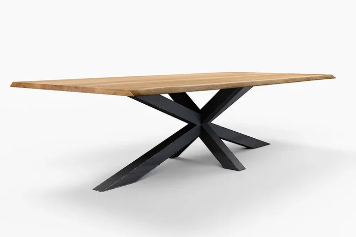 Baumkanten Esstisch Eiche astfrei Katwik