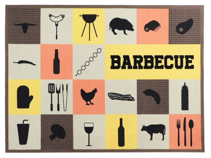 BBQ Grillunterlage | BARBECUE CHECKS | 90×120 cm