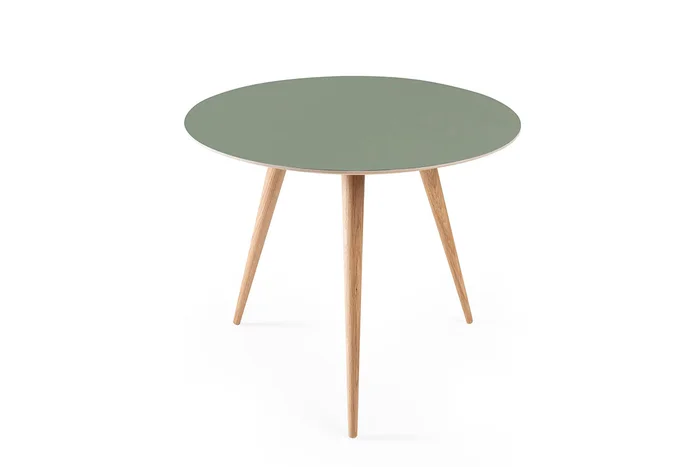 Beistelltisch Arp Linoleum Dark Olive Ø45 cm