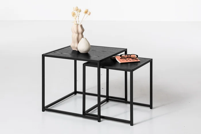 Beistelltisch schwarz matt