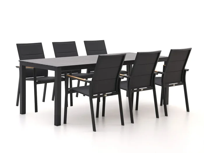 Bellagio Albinea/Menzano 220 cm Gartenmöbel-Set 7-teilig stapelbar