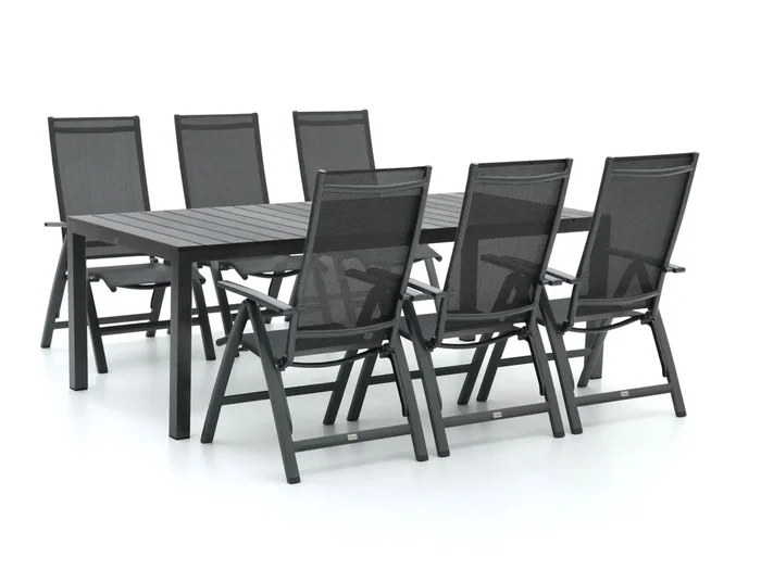 Bellagio Avenza/Fidenza 220 cm Gartenmöbel-Set 7-teilig verstellbar