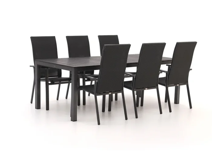 Bellagio Avio/Fidenza 220 cm Gartenmöbel-Set 7-teilig stapelbar