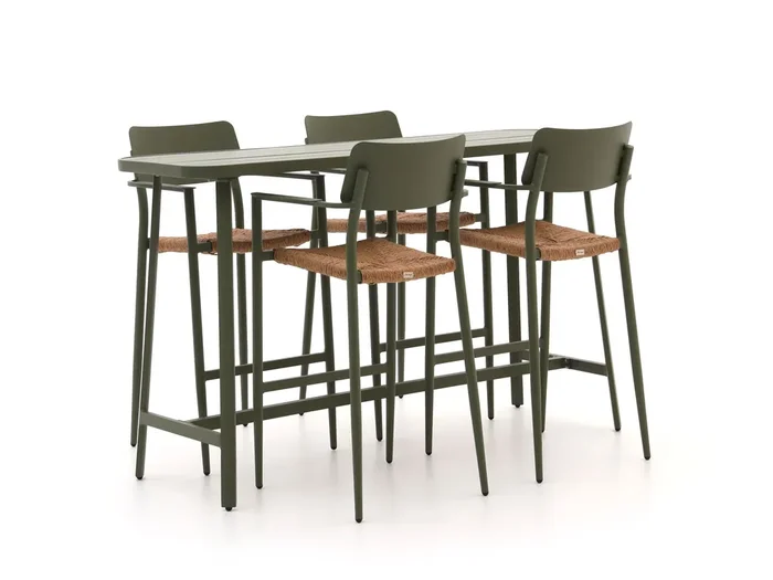 Bellagio Cino 175 cm Gartenbar-Set 5-Teilig Stapelbar