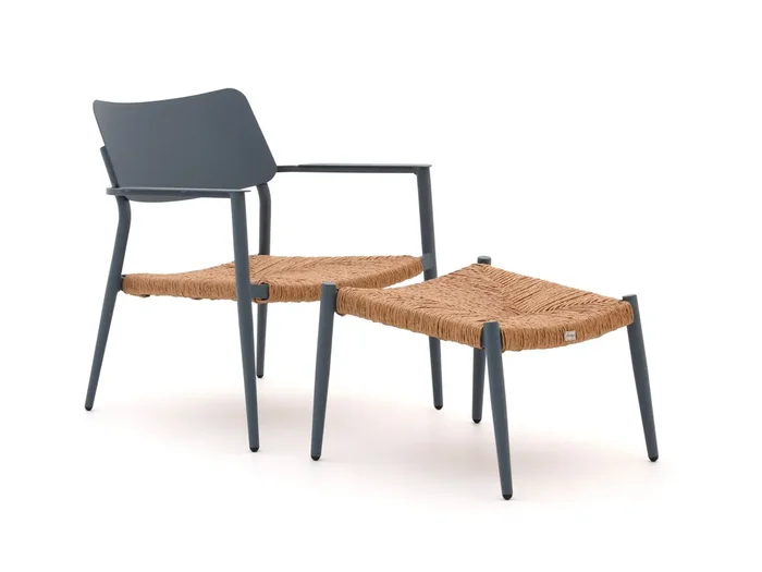 Bellagio Cino Gartenstuhl mit Hocker stapelbar