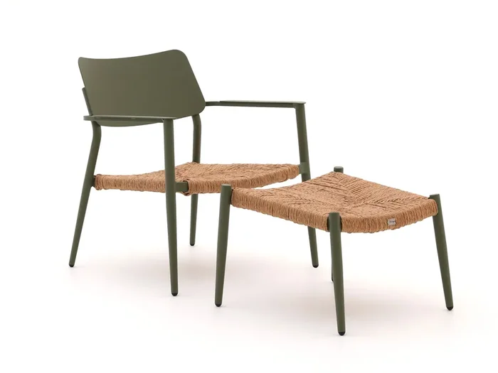 Bellagio Cino Gartenstuhl mit Hocker stapelbar