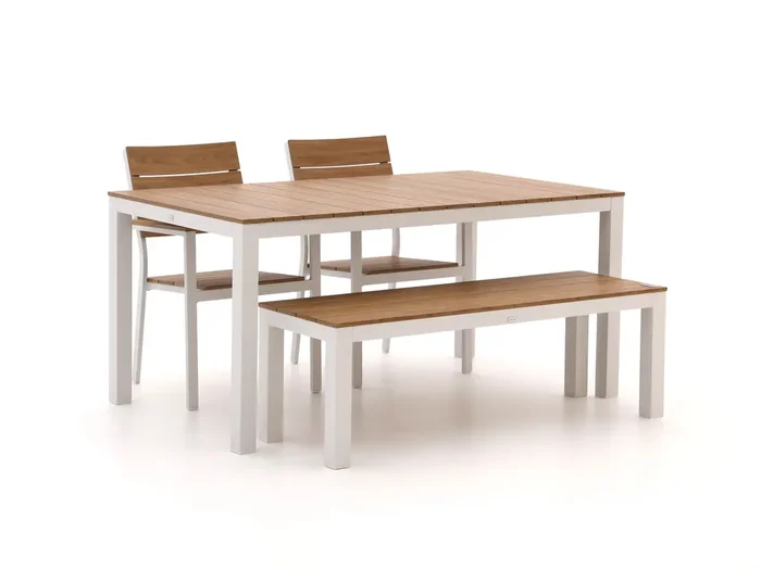 Bellagio Fidenza 160 cm Gartenmöbel-Set mit Sofa 4-Teilig Stapelbar