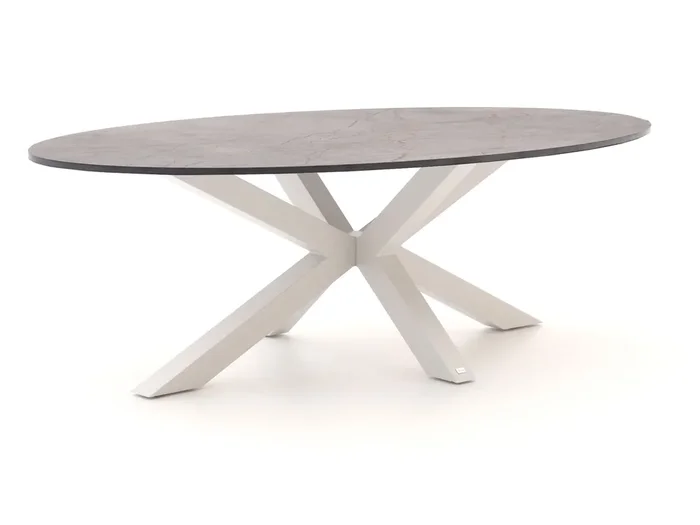 Bellagio Induno Ellips Gartentisch 280×130 cm