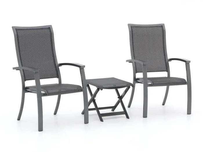 Bellagio Lugo/Bova Balkonmöbel-Set 3-teilig stapelbar