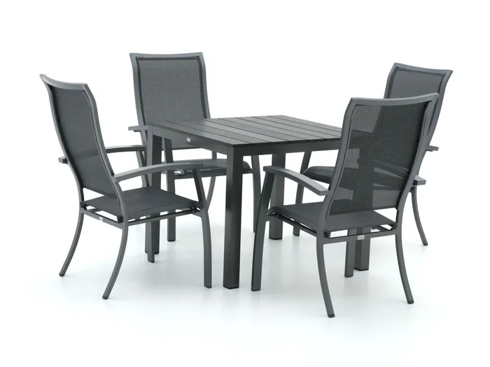 Bellagio Lugo/Fidenza 90 cm Gartenmöbel-Set 5-teilig stapelbar