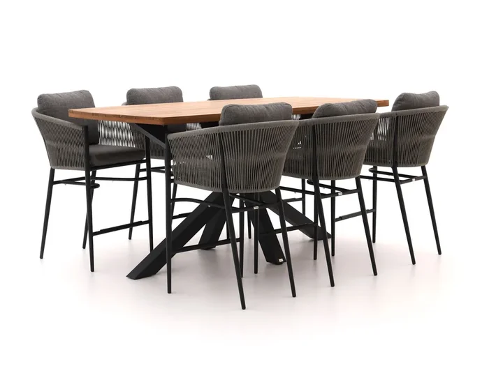 Bellagio Mineo/Induno Dänisch oval 220cm Gartenbar 7-Teilig