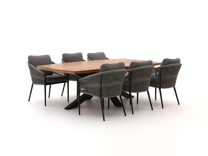 Bellagio Mineo/Induno Dänisch oval 240 cm Gartenmöbel-Set 7-teilig