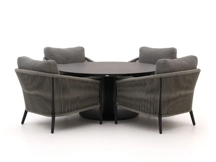 Bellagio Mineo/La Fonte ø150cm Low Dining Gartenmöbel-Set 5-teilig