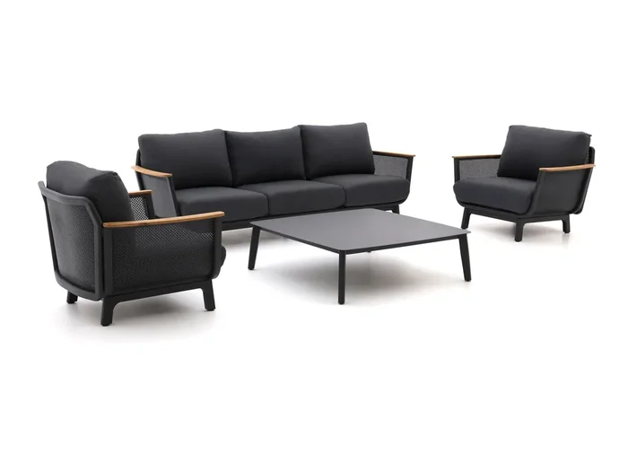 Bellagio Sorico Sessel-Sofa Lounge-Set 4-teilig