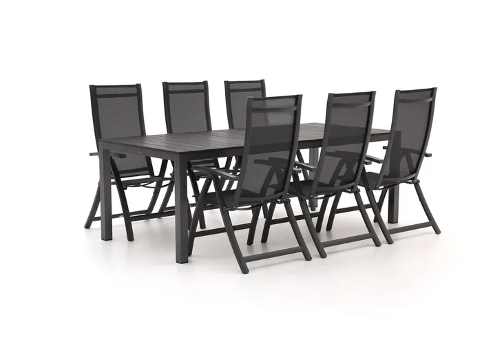 Bellagio Trappeto/Fidenza 220 cm Gartenmöbel-Set 7-Teilig