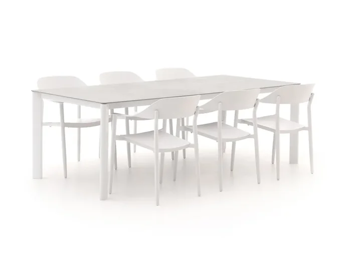 Bellagio Valli/Isolo 220/280 cm Gartenmöbel-Set 7-teilig ausziehbar