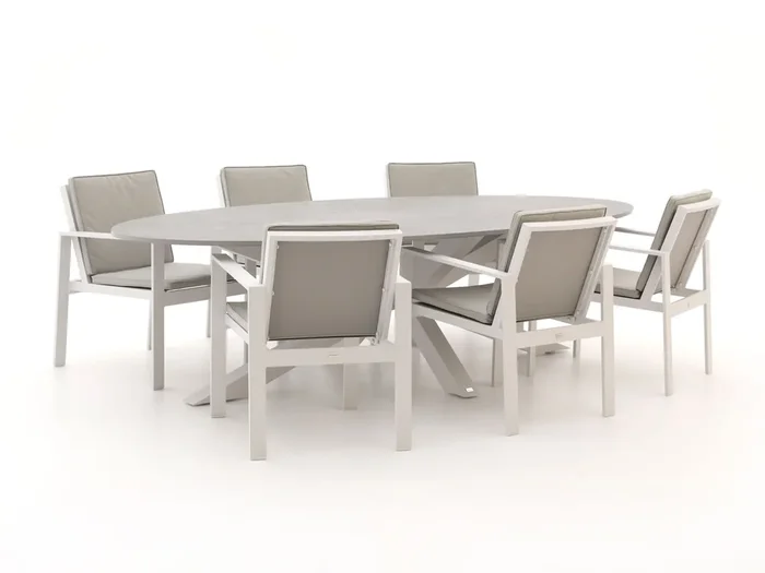 Bellagio Vezzano/Induno Ellips 280 cm Gartenmöbel-Set 7-teilig