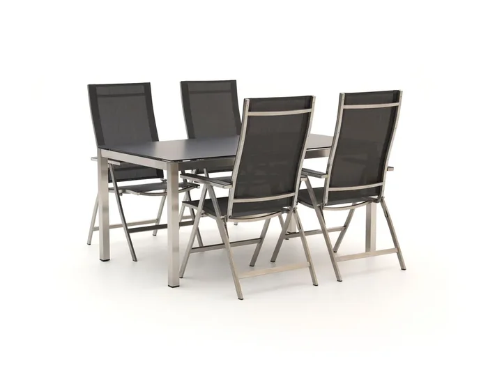 Bernstein Freiburg/Koblenz 160cm Gartenmöbel-Set 5-teilig verstellbar