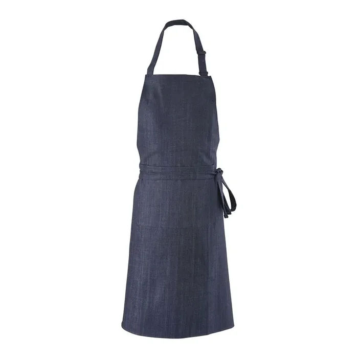 Bib apron, navy-blue