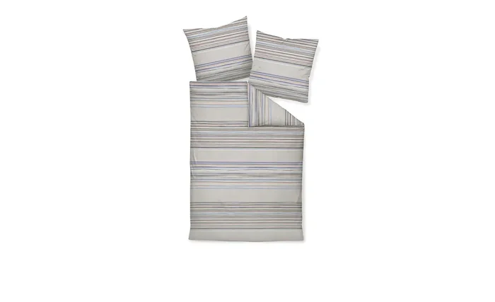 Biber Bettwäsche 135 x 200 cm Platin