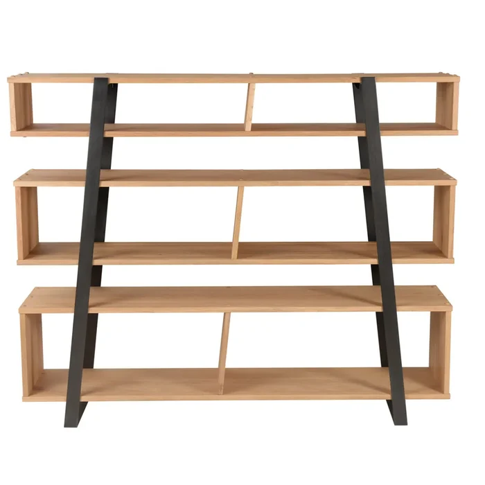 Bibliothek mit 6 Fächern Zago [Größe 160x34x130 cm]