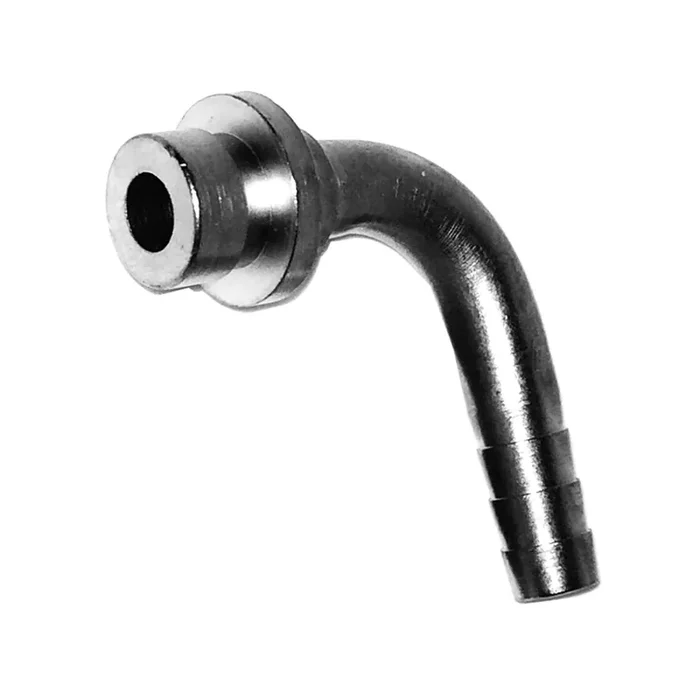 Bier- oder CO² – Schlauchtülle „gebogen“ aus Edelstahl in verschiedenen Größen