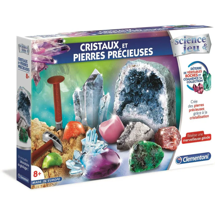 Bildungs Spiele mit Kristallen und Edelsteinen Clementoni [Größe 27,8×6,5×42 cm]
