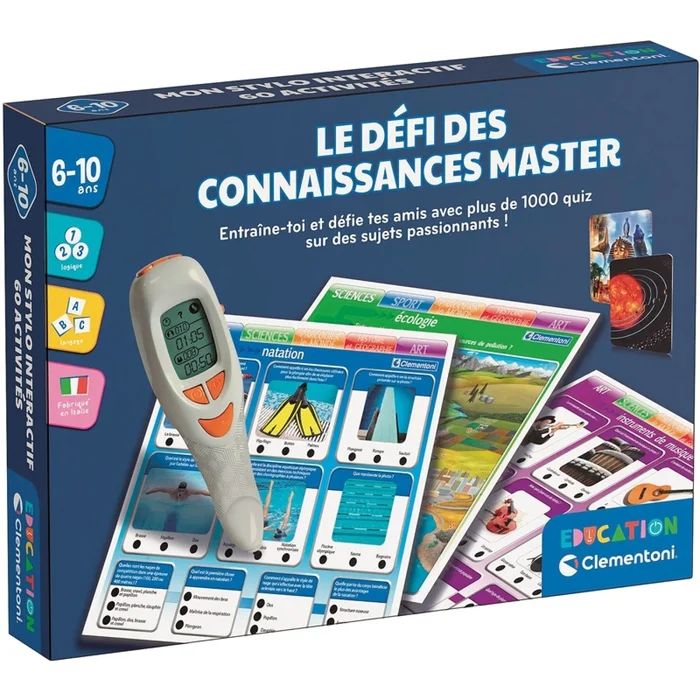 Bildungsspiele Wissensherausforderung Master Clementoni [Größe 37×5,5×28,1 cm]