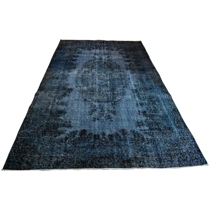 Blauer Vintage-Teppich – 288 x 166 cm – HANDGEFERTIGT