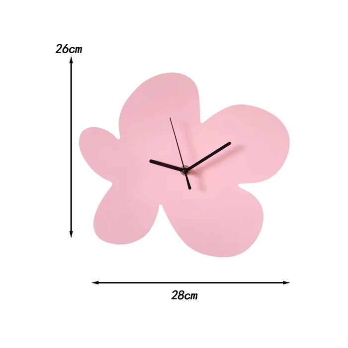 BloomTime | Wanduhr Modern 30 cm Bunt Holz