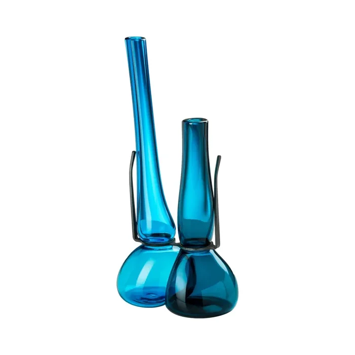 Blown Glass Decorative Object WHERE ARE MY GLASSES? – DOUBLE LENS von Ron Arad für Venini – Aquamarine