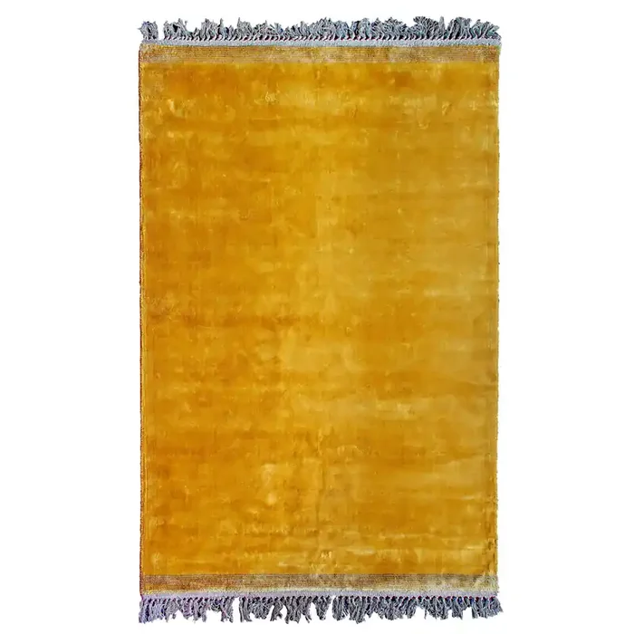 Boho Teppich Velvet Touch 160 x 230 cm Gelb