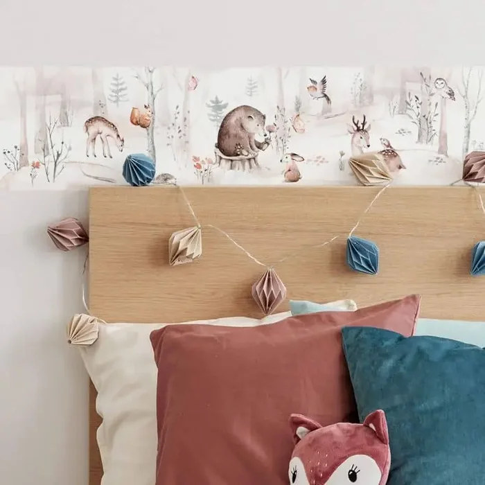 Bordüre Kvilis – Tierfreunde im Wald