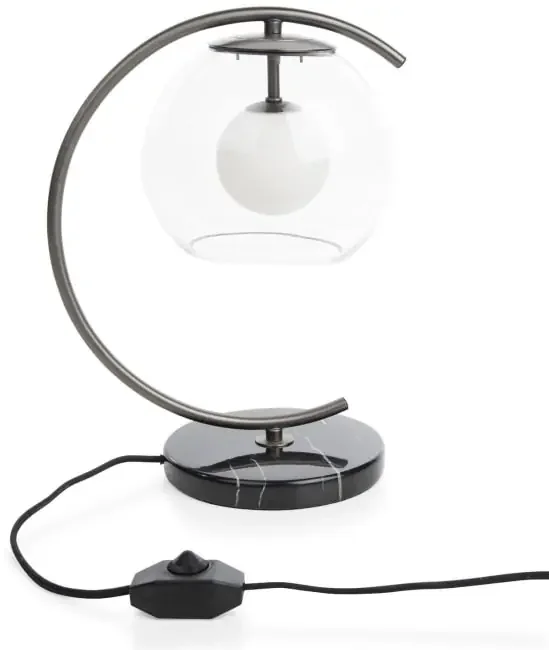 Boris Tischlampe 1*G9 – Grau