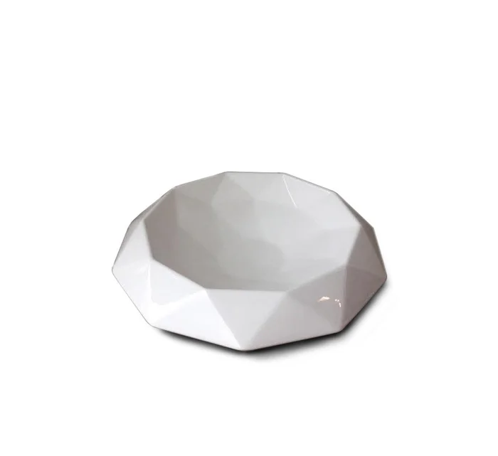 Bosa Cut Herzstück Ø 30 cm – Weiß Glänzend Entworfen von Studio Minotti